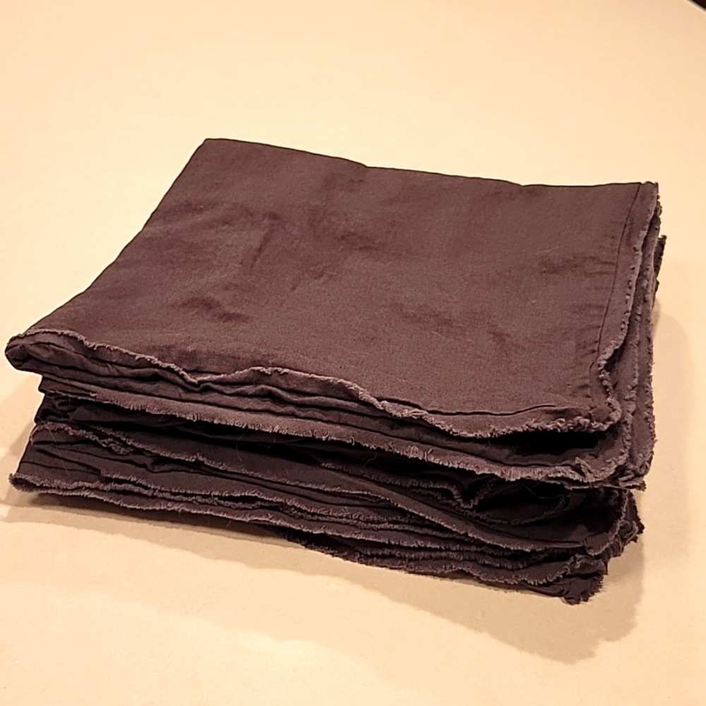 Hearth & Hand linen/cotton blend charcoal grey 26x26 pillow covers (set of 4) - Picture 4 of 7